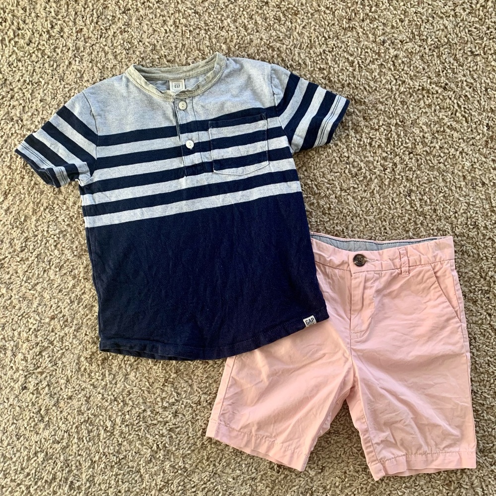 Boys *GAP* Top and *H&M* Shorts